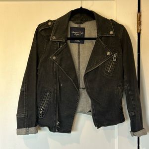 American Eagle Denim Moto Jacket